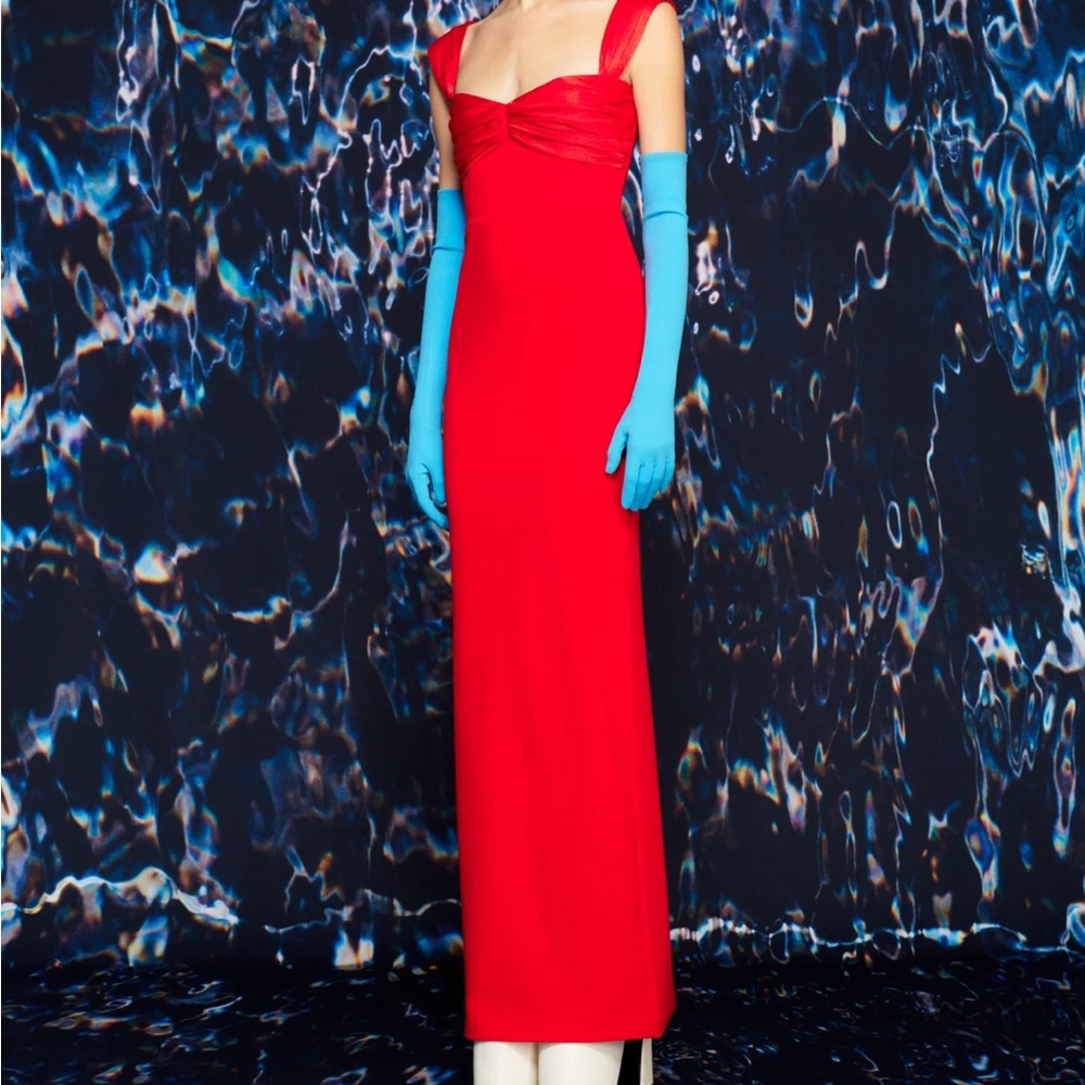 Solace London Calluna Maxi Dress in Red